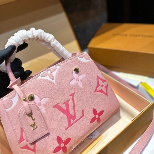 Bicolor Monogram Emplant Shoulder Bag