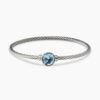 4263C512-FB6D-183B-15CC-5D21D1397C3D.jpg Petite Chatelaine Bracelet Sterling Silver with Blue Topaz, 3mm - 17cm