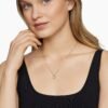 Initial Charm Necklace 18K Yellow Gold with Diamond Q