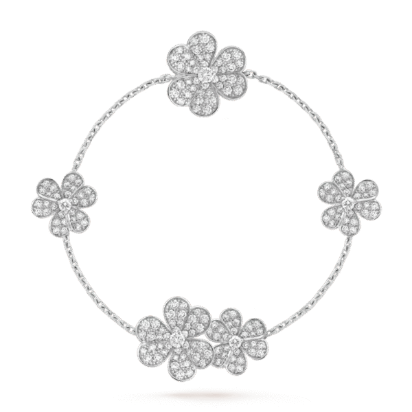 Frivole bracelet, 5 flowers