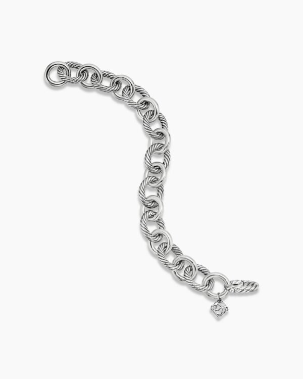 Oval Link Chain Bracelet Sterling Silver - 19CM