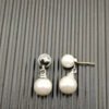 4463069C-0CA6-FBA9-4AE5-80903B2934B4.jpg Double Pearl Pave Sterling Silver Diamond Earrings