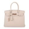 Birkin 30 Bag Craie Togo Leather with Rose Gold Hardware