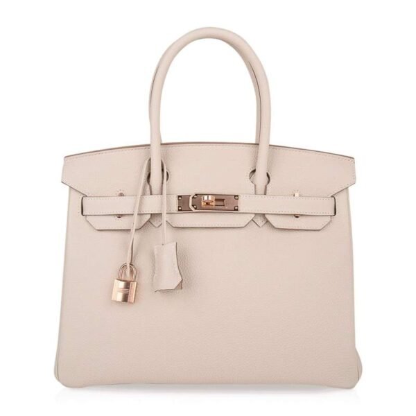 Birkin 30 Bag Craie Togo Leather with Rose Gold Hardware