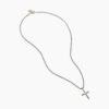 454B8B74-C43A-3B98-5F29-7288E84DB0CD.jpg Petite X Cross Necklace Sterling Silver with 14K Yellow Gold, 24mm
