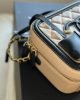 CHANEL Grained Calfskin CC Filigree Vanity Clutch With Chain