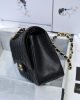 Chanel Large Classic Handbag Grained Calfskin & Gold-Tone Metal A58600