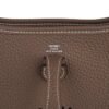 Mini Evelyne TPM Bag Etoupe Clemence Leather with Palladium Hardware