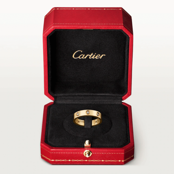 LOVE WEDDING BAND, 8 DIAMONDS