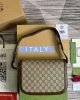 Gucci Horsebit 1955 Canvas Small Shoulder Bag