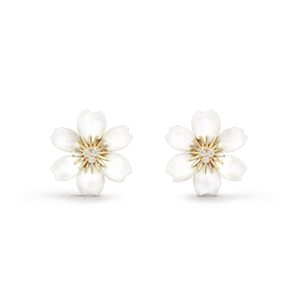 Rose de Noel earrings, mini model