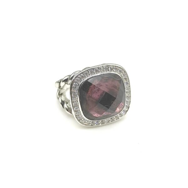 477D1856-0C95-32BF-B99C-D8D564CD56B4.jpg Albion® Ring Sterling Silver with Amethyst and Diamonds, 14mm