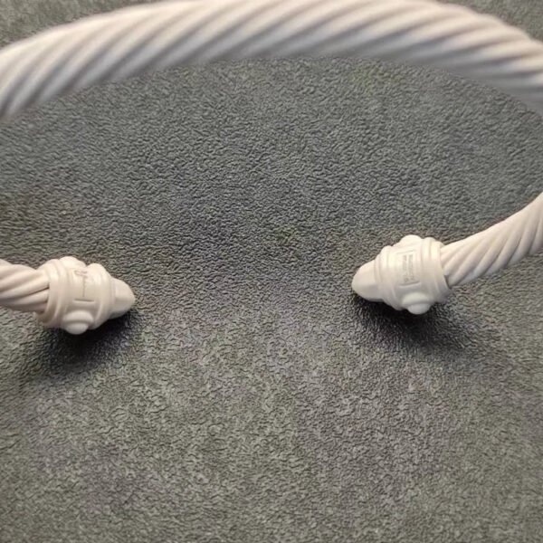 Renaissance&reg; Classic Cable Bracelet White, 5mm