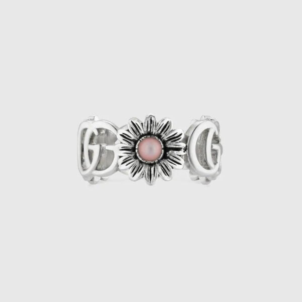 DOUBLE G MOTHER OF PEARL RING