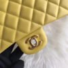 Chanel 1112 Yellow Medium Size 2.55 Lambskin Leather Flap Bag