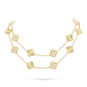 Vintage Alhambra long necklace, 20 motifs