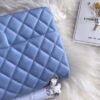 Chanel 1112 Blue Medium Size 2.55 Lambskin Leather Flap Bag