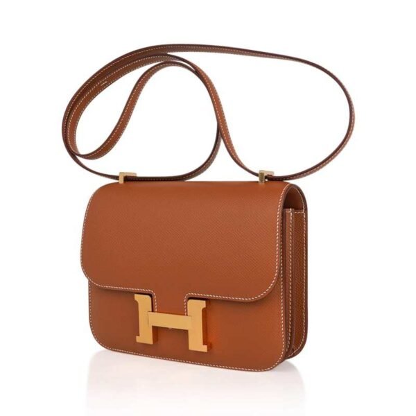 49502562-D2C6-D5C0-4BFA-5F0D69753ACC.jpg Constance 18 Mini Bag Gold w/ Gold Hardware Epsom Leather