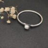 Petite Chatelaine&reg; Bracelet Sterling Silver with Pearl, 3mm - 17 CM