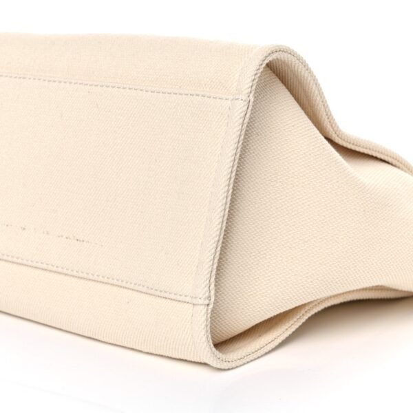 Canvas Pearl Large Deauville Tote Ecru Beige