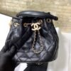 4AF25022-5677-59F7-3EC7-D1199651BCF4.jpg Chanel Classic Bucket Bag Gold Toned Hardware Black For Women 7.8in/20cm