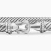 Buckle Classic Cable Bracelet Sterling Silver with Diamonds, 4mm