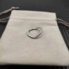 Cable Collectibles&reg; Heart Stack Ring Sterling Silver with Pav&eacute; Diamonds - 6