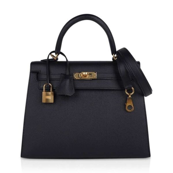 4BECCA3E-8887-83C7-D5E2-1C7BBDE34261.jpg Kelly Sellier 25 Bag Black Epsom Gold Hardware New