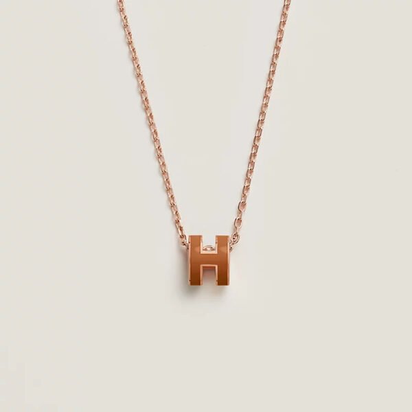 Mini Pop H pendant - Orange Soie