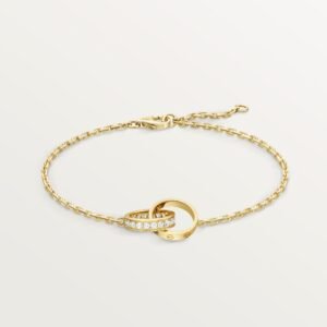 4D2F8A86-19EA-6065-3E0B-7A0C3E56DBD4.jpg LOVE BRACELET, ON CHAIN, SEMI-PAVED