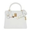 4D6D91D0-6F9F-DCD4-8BFF-BABA27F17EC8.jpg Kelly 28 Retourne Bag White Clemence Leather with Gold Hardware