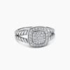 4E1469C8-5B15-821B-021A-5C1E74CDD98D.jpg Petite Albion® Ring Sterling Silver with Pave Diamonds, 7mm