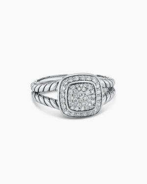 4E1469C8-5B15-821B-021A-5C1E74CDD98D.jpg Petite Albion® Ring Sterling Silver with Pave Diamonds, 7mm