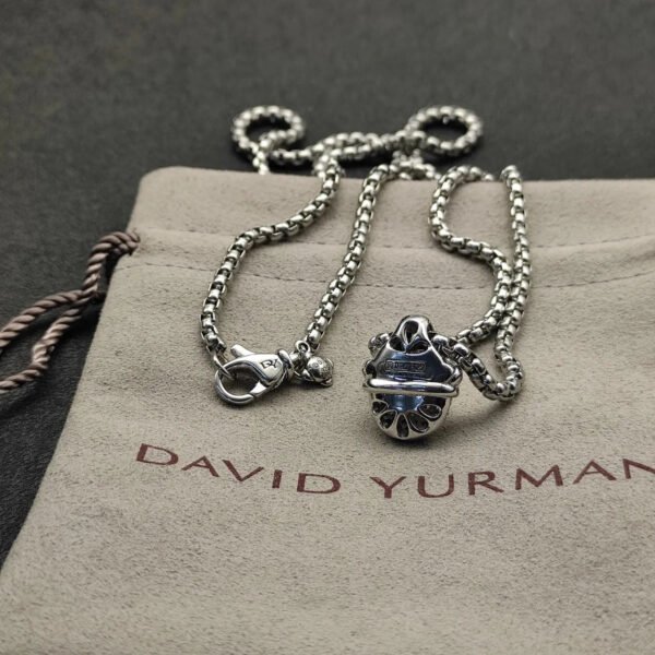 4E164ABD-B3E2-8C18-1B7C-C746BDA7E6B9.jpg David Yurman Acorn Pendant Necklace Sterling Silver Diamond