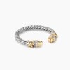 4F4B219D-2339-36FE-28C6-5528D232E105.jpg Petite Helena Ring Sterling Silver with 18K Yellow Gold Domes and Diamonds, 2.5mm