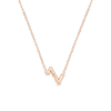 Volt Upside Down Pendant, Pink Gold