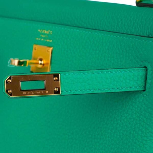 51B0CA43-4717-5300-2640-446BA7989F99.jpg Kelly Retourne 25 Bag Menthe Togo Gold Hardware New w/Box