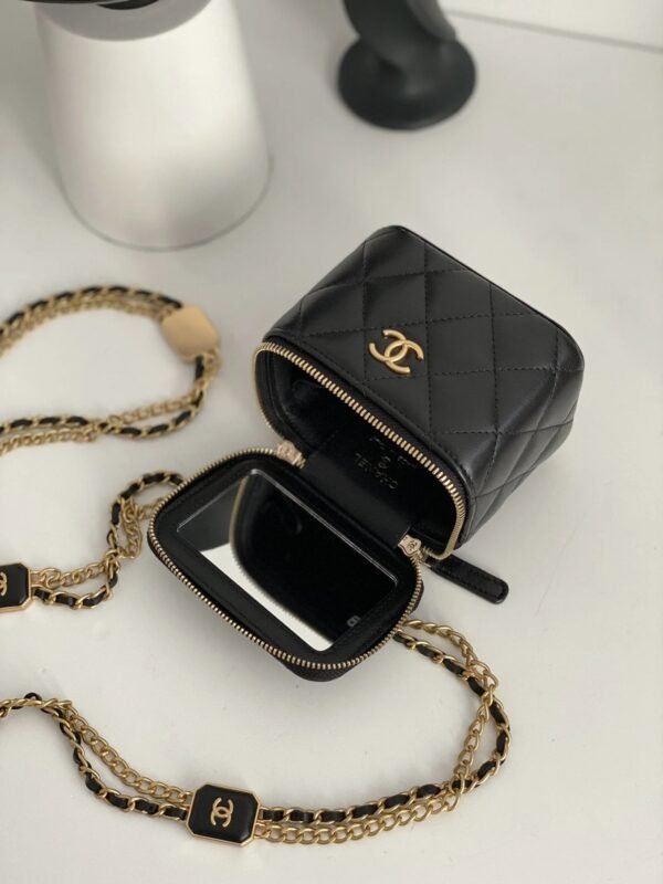 Chanel Small Vanity With Chain Black For Women, Women&rsquo;s Bags 4.3in/11cm