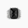 5354AF0D-BB29-26A0-D8D7-2E19494B63B6.jpg Wheaton® Ring Sterling Silver with Black Onyx and Diamonds, 16mm
