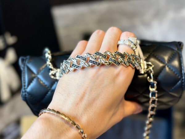 53B489E1-18B7-7AD3-8312-7789A9738383.jpg Mini Flap Bag with Top Handle - black