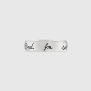 BLIND FOR LOVE' RING IN SILVER