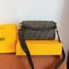 Fendi Baguette Medium - Black Embroidery
