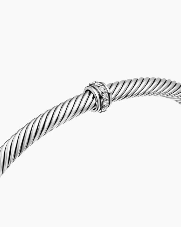 55D2F66F-2E2B-1771-9AF4-5153577D676C.jpg Classic Cable Station Bracelet Sterling Silver with Diamonds, 4mm