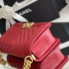 Chanel Medium Boy Handbag Red For Women 9.8in/25cm A67086