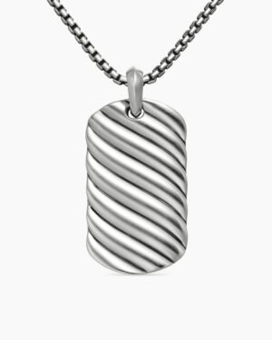 56DCE845-45B3-C394-18FD-34DD5F553366.jpg Sculpted Cable Tag Sterling Silver, 42mm