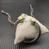 Classic Cablespira&reg; Bracelet Sterling Silver with 14K Yellow Gold,Prasiolite and Diamonds, 7mm