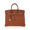 Birkin 25 Bag Gold Togo Leather Gold Hardware
