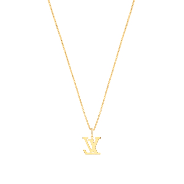 Medium Pendant, Yellow Gold And Diamonds