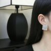 CCE698 CC Stud Earring - A