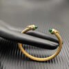 5AC89EDC-7214-15B8-DAC7-5846FBD5991A.jpg Cable Bracelet with Peridot & Diamond Accents 5mm
